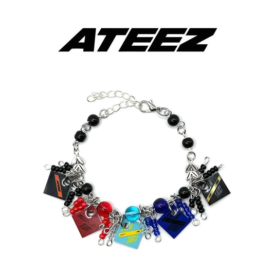 Ateez Treasure Mini K-Pop Album Charm Bracelet