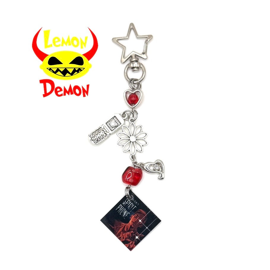 Lemon Demon Spirit Phone Album Keychain