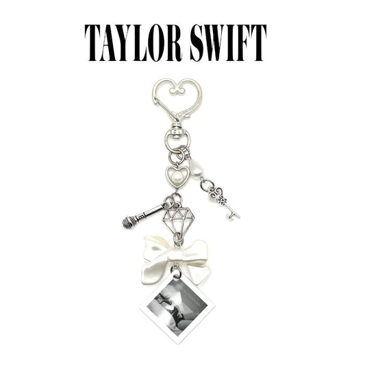 Taylor Swift Tortured Poets Department Charm Keychain