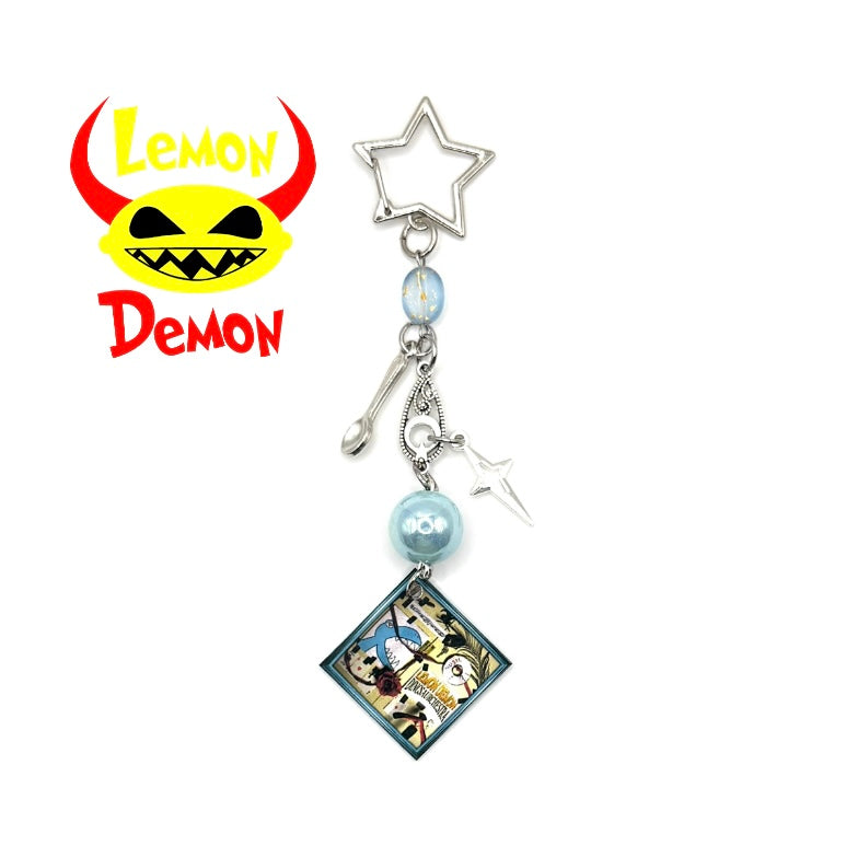 Lemon Demon Dinosaurchestra Keychain