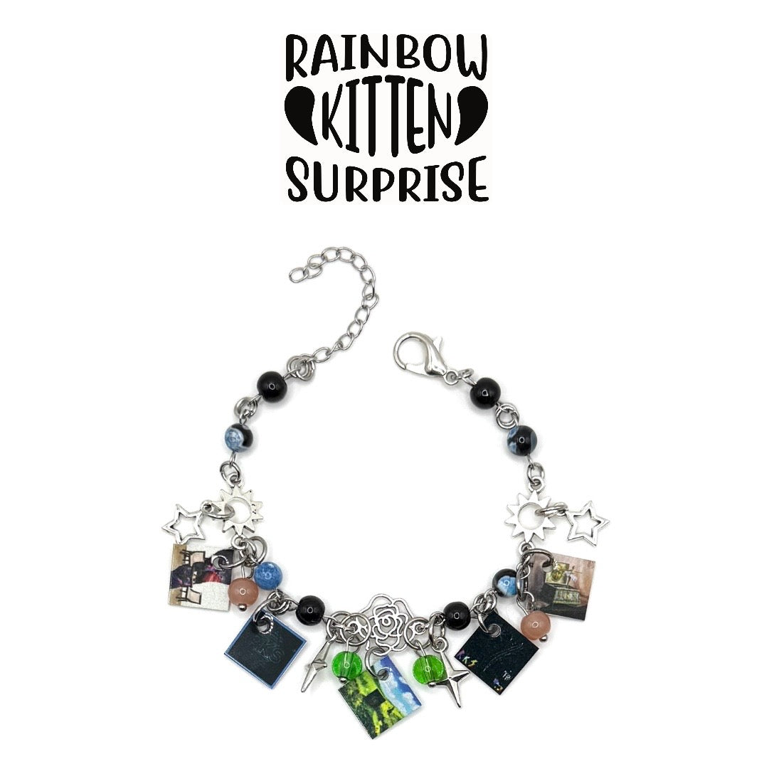 Rainbow Kitten Surprise Mini Album Charm Bracelet