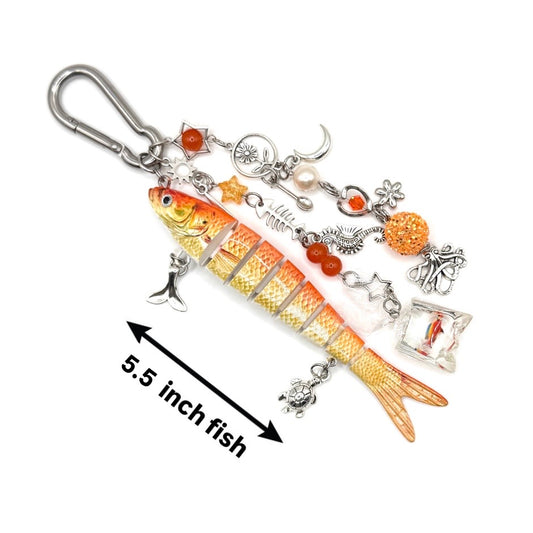 “Lucy” - Fish Carabiner Bag Accessory