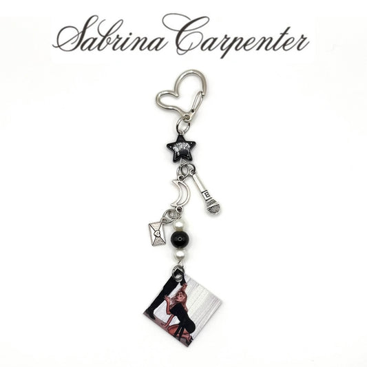 Man’s Best Friend Sabrina Carpenter Beaded Charm Keychain