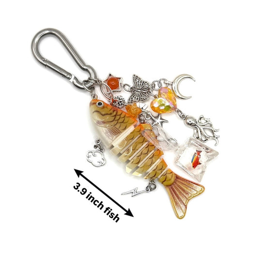 “Lucy” - Fish Carabiner Bag Accessory