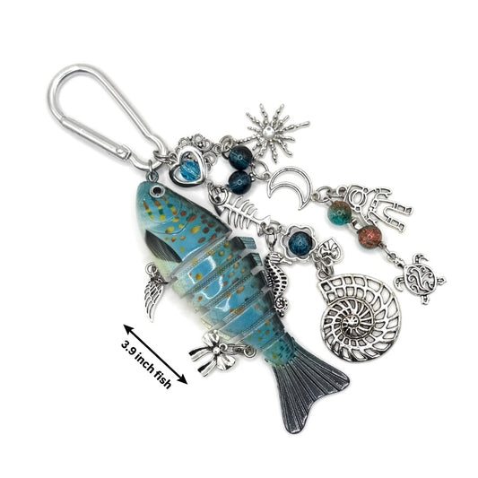 “Harrison” - Fish Carabiner Bag Accessory