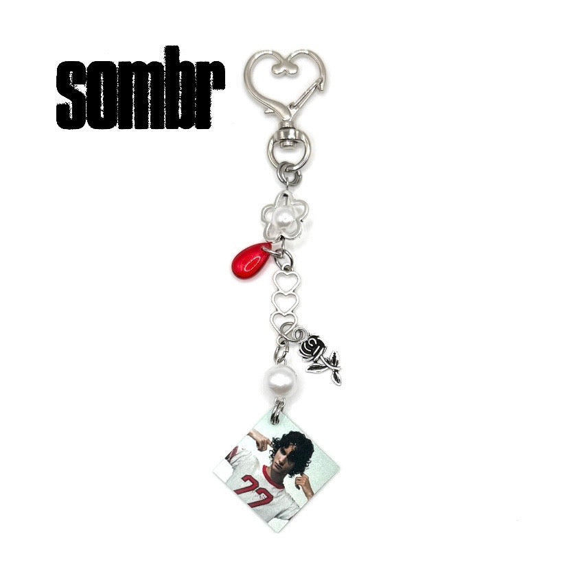 Sombr I Barely Know Her Album Charm Keychain