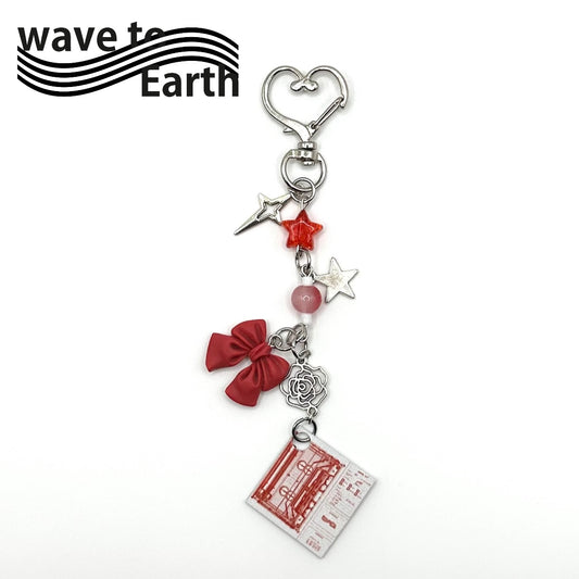 K-Pop Wave to Earth Wave 0.01 Beaded Charm Keychain