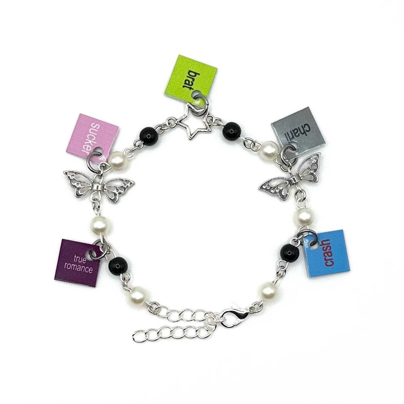Charli xcx Mini Album Charm Bracelet - BRAT COVERS