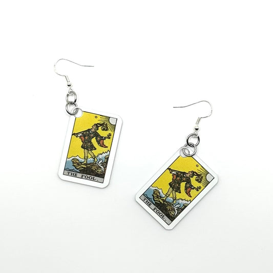 The Fool Tarot Card Earrings