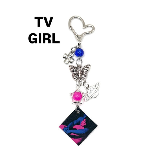 TV Girl Who Really Cares Keychain
