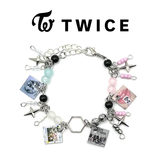 TWICE Mini K-Pop Album Charm Bracelet