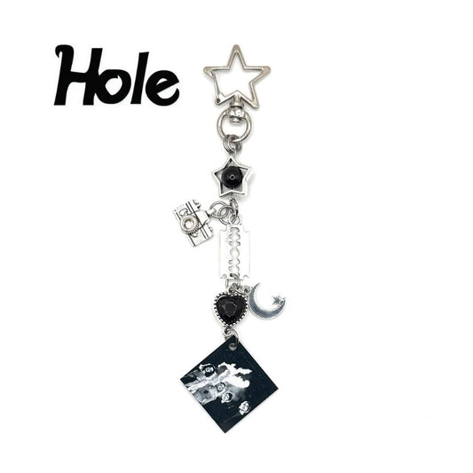 Hole Band Celebrity Skin Keychain