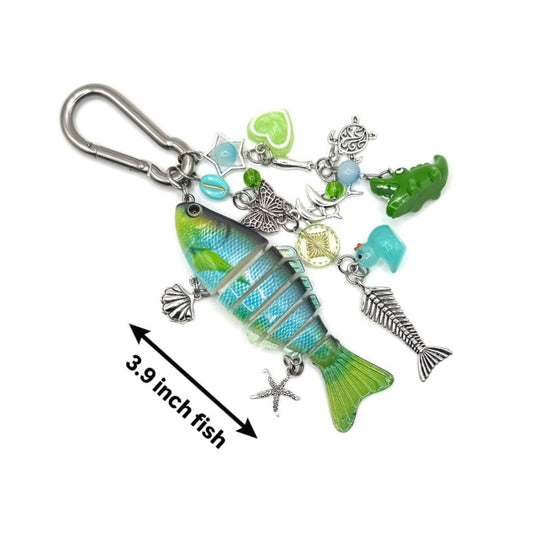 “Charlotte” - Fish Carabiner Bag Accessory