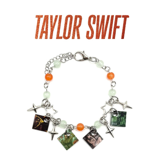 Taylor Swift Life of a Showgirl Album Charm Bracelet