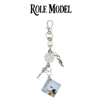 Role Model Our Little Angel Beaded Charm Keychain